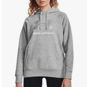 Under Armour Women's Heather Gray Sweatshirt with glittery logo